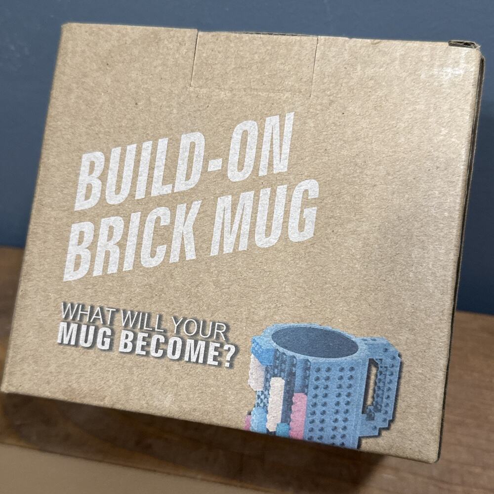 Build On Brick Coffe Mug Assemble Puzzle Blocks Gift Cup Funny DIY Novelty Cup